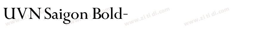 UVN Saigon Bold字体转换